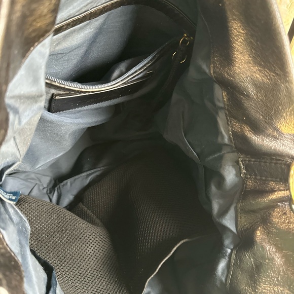 Cole Haan leather brownish/black leather bag. - Picture 12 of 16